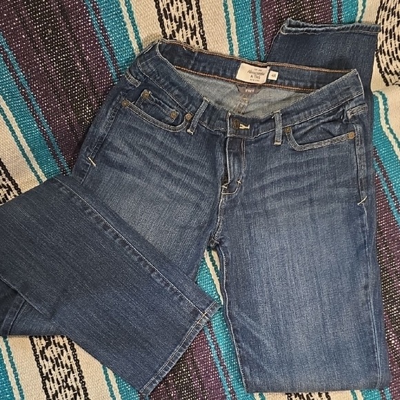Abercrombie Fitch Erin Jeans Womens 4R Blue Denim Stretch Skinny Leg - Picture 3 of 5